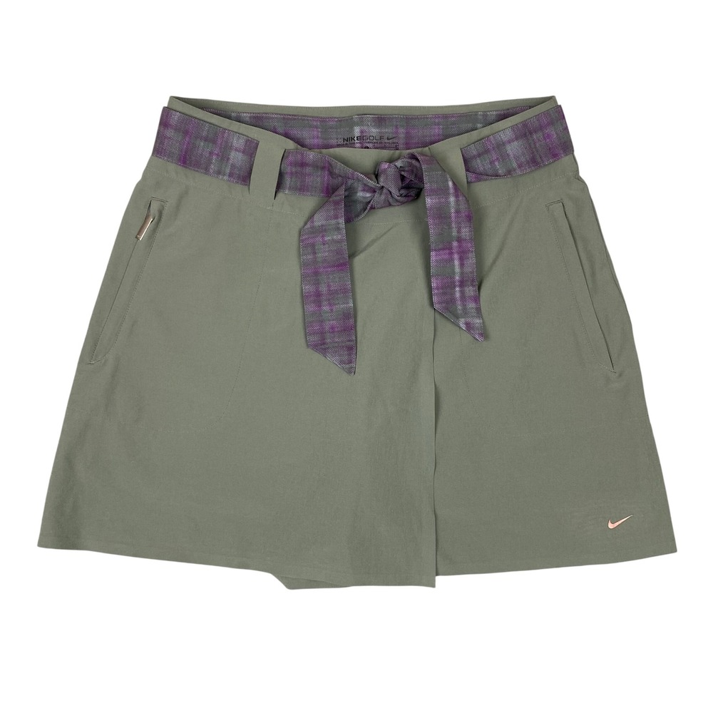 Nike Golf Dri-FIT Convertible Wrap Skort‎ Skirt Shorts Womens 4 Gray